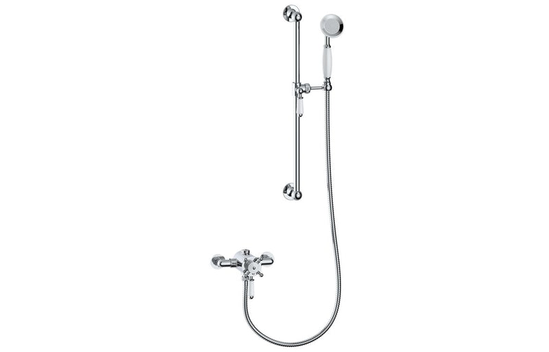 Mereva Budleigh Concentric Single Outlet Shower Valve & Riser Kit Pack 1