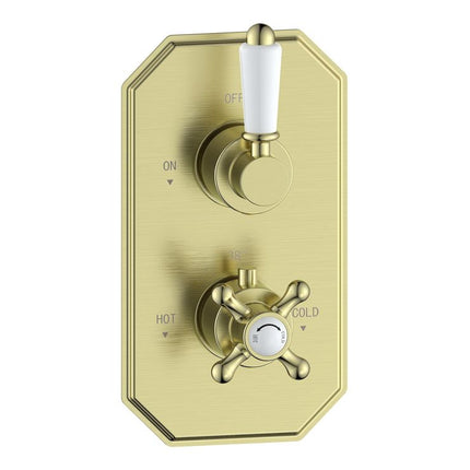 Mereva Budleigh Traditional Lever Thermostatic Single Outlet Shower Valve