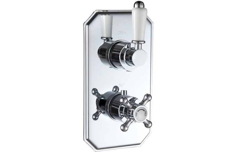 Mereva Budleigh Traditional Lever Thermostatic Single Outlet Shower Valve