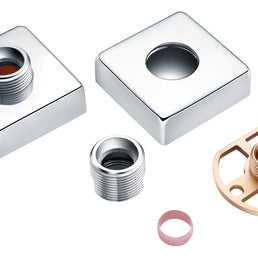 Mereva Exposed Shower Valve Fast Fitting Kit Square (Pair)