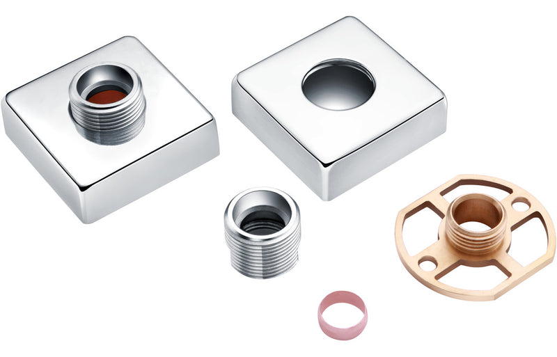 Mereva Exposed Shower Valve Fast Fitting Kit Square (Pair)