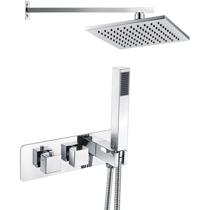 Mereva Falmouth Shower Pack One - Two Outlet Twin Shower Valve w/Handset & Drench Head