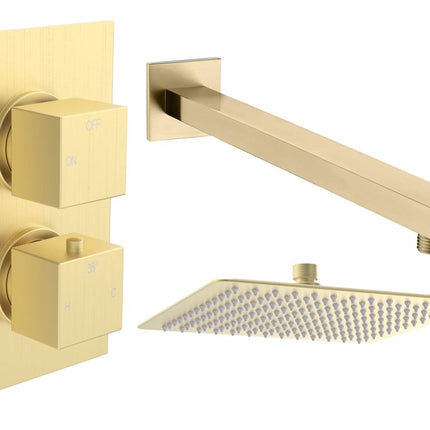 Mereva Newquay Square Shower Valve & Kit Pack 1
