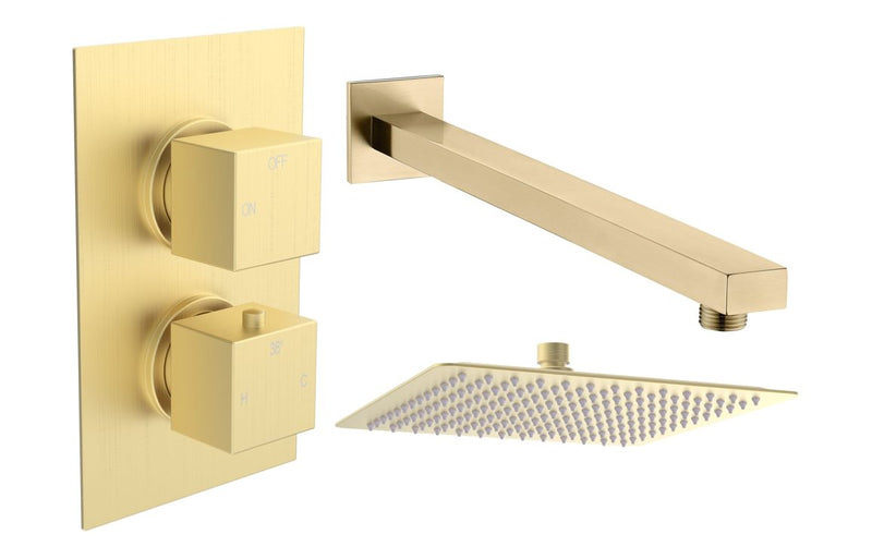 Mereva Newquay Square Shower Valve & Kit Pack 1