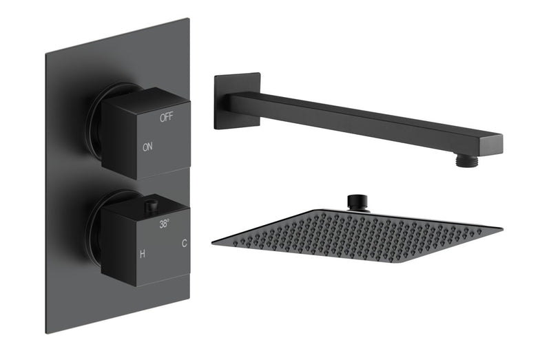 Mereva Newquay Square Shower Valve & Kit Pack 1