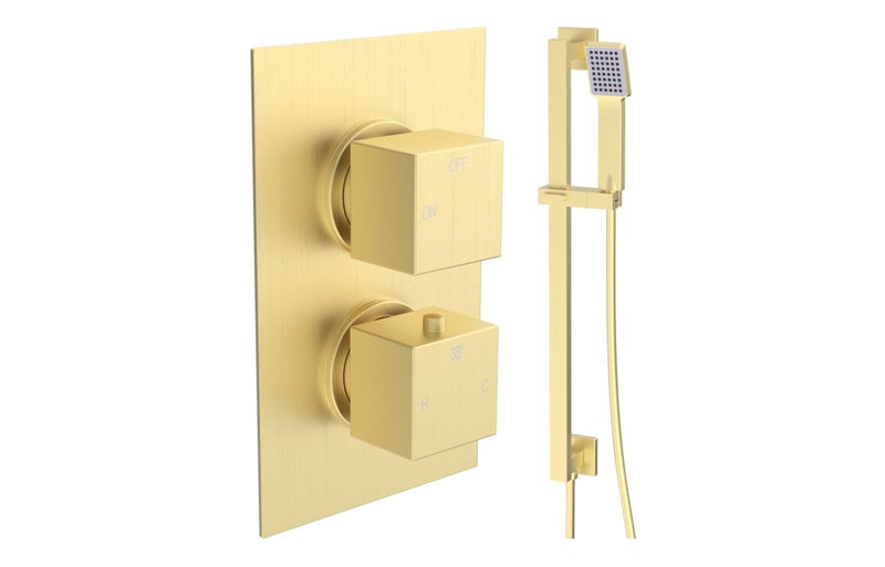 Mereva Newquay Square Shower Valve & Kit Pack 2