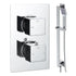 Mereva Newquay Square Shower Valve & Kit Pack 2