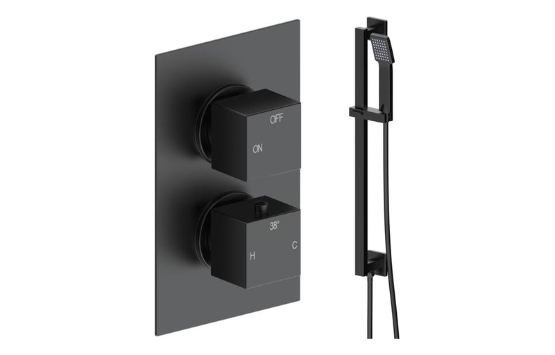 Mereva Newquay Square Shower Valve & Kit Pack 2
