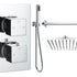 Mereva Newquay Square Shower Valve & Kit Pack 4