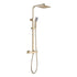 Mereva Newquay Square Thermostatic Bar Mixer w/Riser Kit