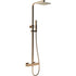 Mereva Newquay Square Thermostatic Bar Mixer w/Riser Kit
