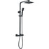 Mereva Newquay Square Thermostatic Bar Mixer w/Riser Kit