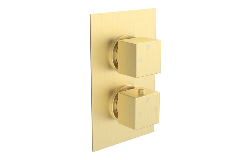 Mereva Newquay Thermostatic Single Outlet Twin Shower Valve