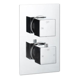 Mereva Newquay Thermostatic Single Outlet Twin Shower Valve