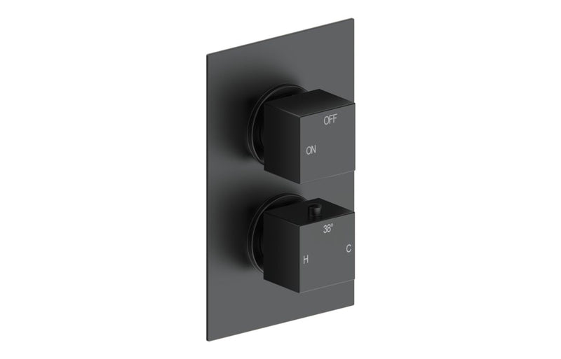 Mereva Newquay Thermostatic Single Outlet Twin Shower Valve