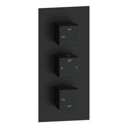 Mereva Newquay Thermostatic Two Outlet Triple Shower Valve