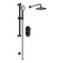 Mereva Round Concealed Valve Head with Riser Kit and Drench Head/Arm
