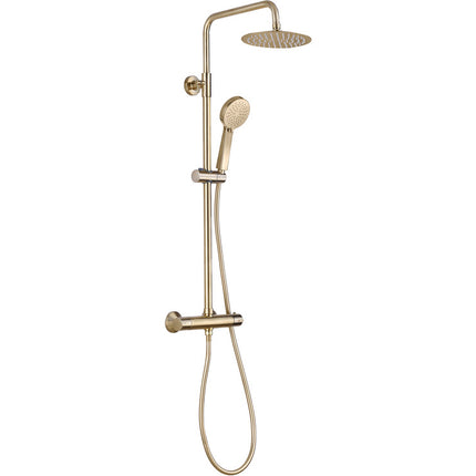 Mereva Round Thermostatic Bar Mixer with Handset and Drench head