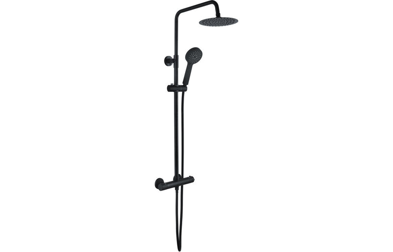 Mereva Round Thermostatic Bar Mixer with Handset and Drench head