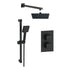 Mereva Square Concealed Valve Head with Riser Kit and Drench Head/Arm