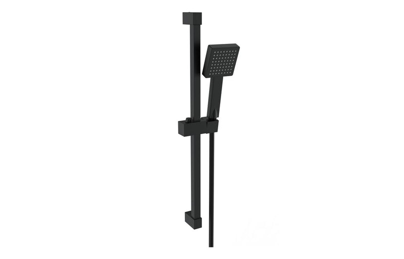 Mereva Square Riser Rail Kit Single Mode Handset - Brushed Brass