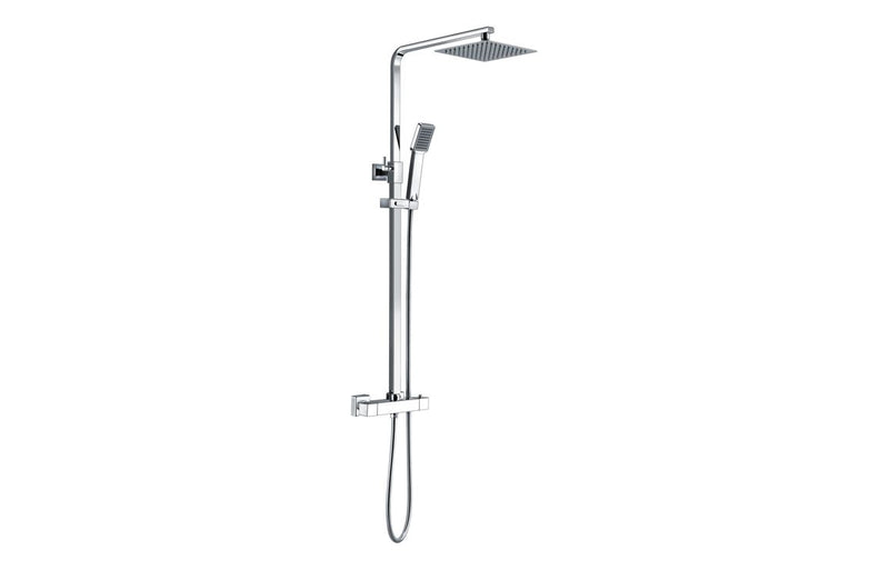 Mereva Square Thermostatic Bar Mixer with Handset and Drench head
