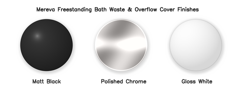 Mereva Freestanding Bath Waste and Overflow Cover