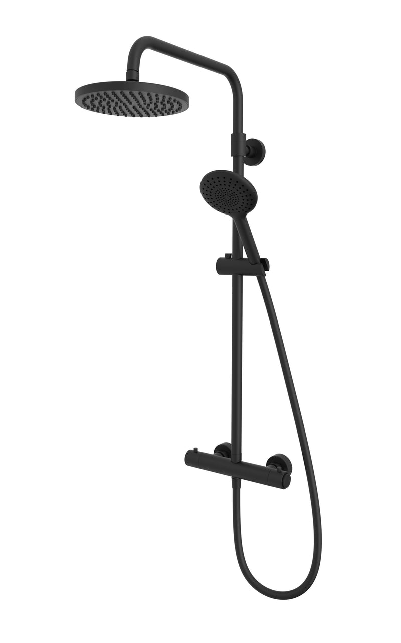 Tavistock Merit Push Button Thermostatic Dual Function Bar Shower