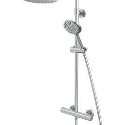 Tavistock Merit Push Button Thermostatic Dual Function Bar Shower