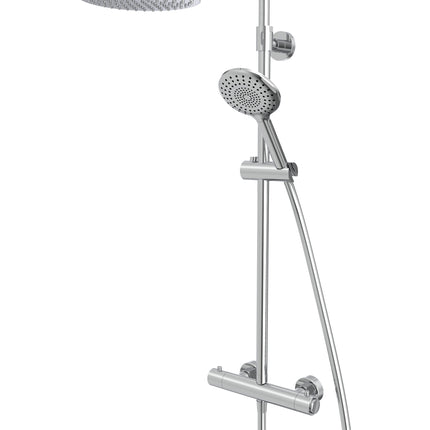 Tavistock Merit Push Button Thermostatic Dual Function Bar Shower