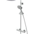 Tavistock Merit Push Button Thermostatic Dual Function Bar Shower
