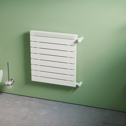 Eucotherm Minerva Single Horizontal Radiator - White
