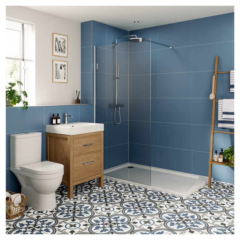 Misty Blue Tile | Multipanel Bathroom Wall Panels