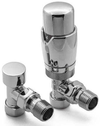 Reina Modal TRV Valves - Angled - with Lockshield