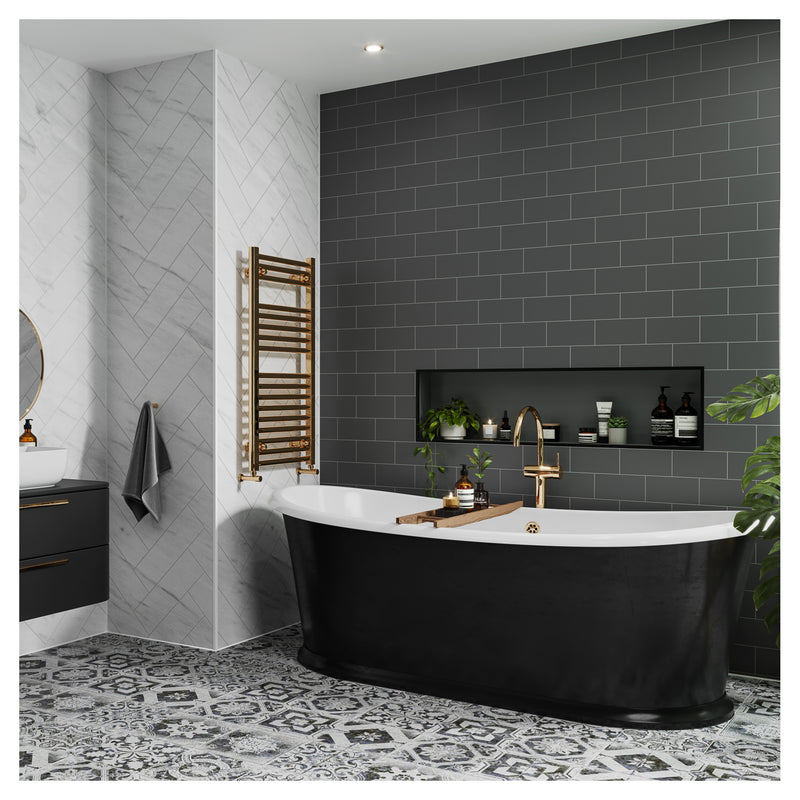 Monument Grey Metro Tile | Multipanel Bathroom Wall Panels