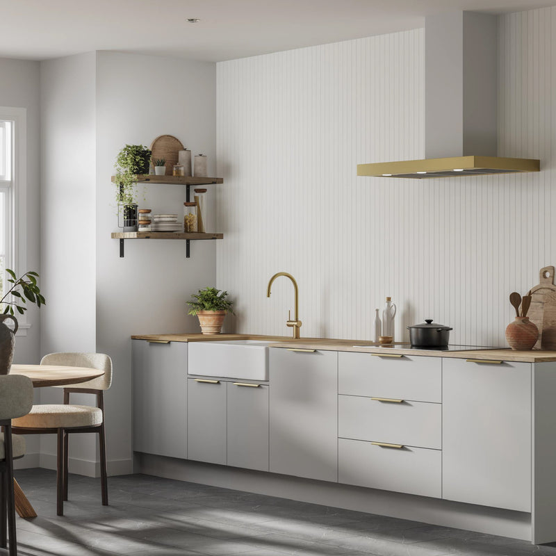 Grained Alpine White - Wood Slat | Multipanel Naturepanel Wall Panels