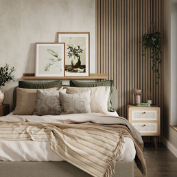 Beige Grey Lorenzo Oak - Wood Slat | Multipanel Naturepanel Wall Panels