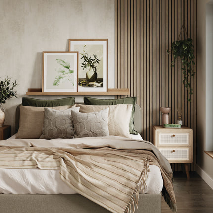 Beige Grey Lorenzo Oak - Wood Slat | Multipanel Naturepanel Wall Panels