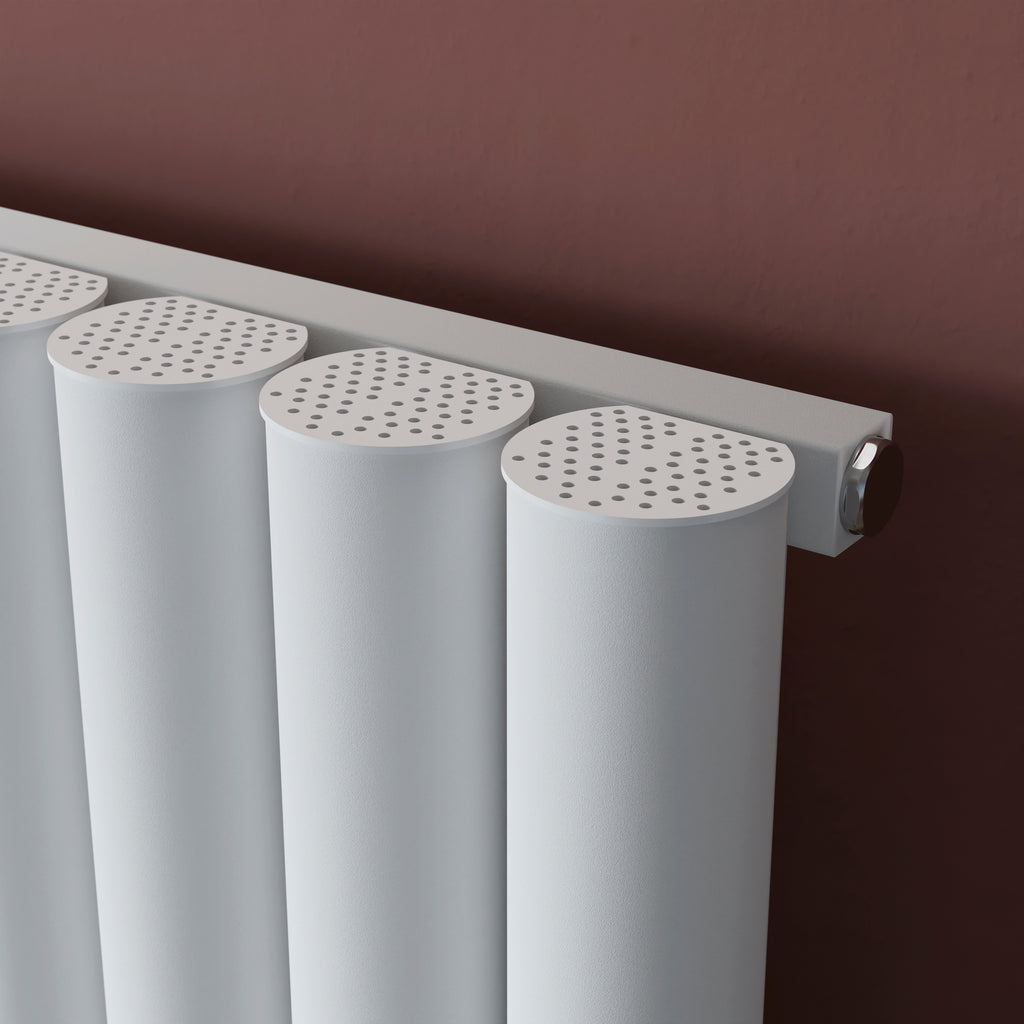 Eucotherm Orion Vertical Aluminium Radiator - Textured White – Bath ...