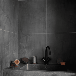 Perform Panel - Tile Black Velvet Satin