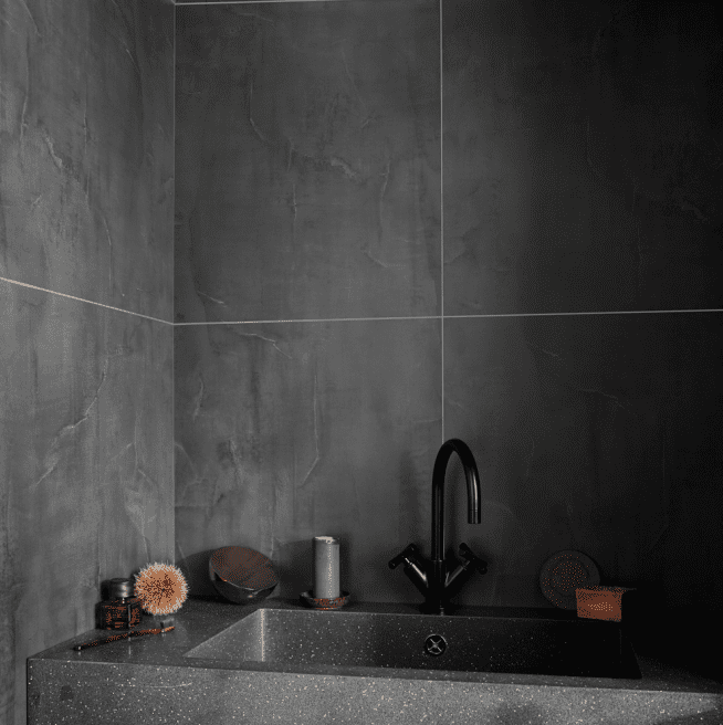 Perform Panel - Tile Black Velvet Satin