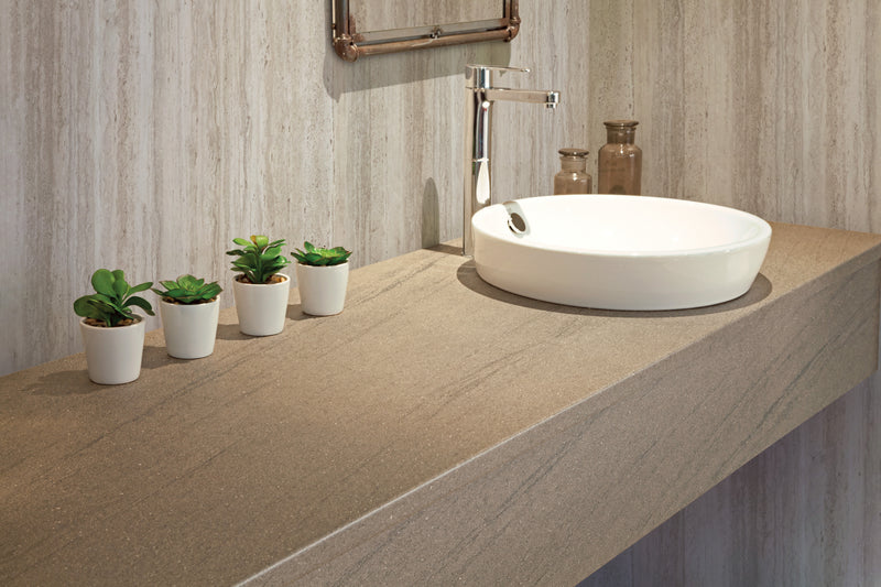 Bushboard Nuance Platinum Travertine Riven