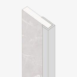 Fibo | Polished Chrome J-Shaped End Profile - RAA