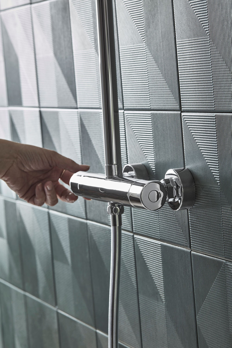 Tavistock Quantum Cool Touch Dual Outlet Bar Shower System - Chrome