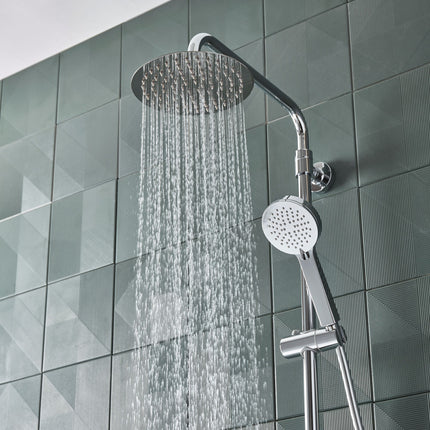Tavistock Quantum Cool Touch Dual Outlet Bar Shower System - Chrome