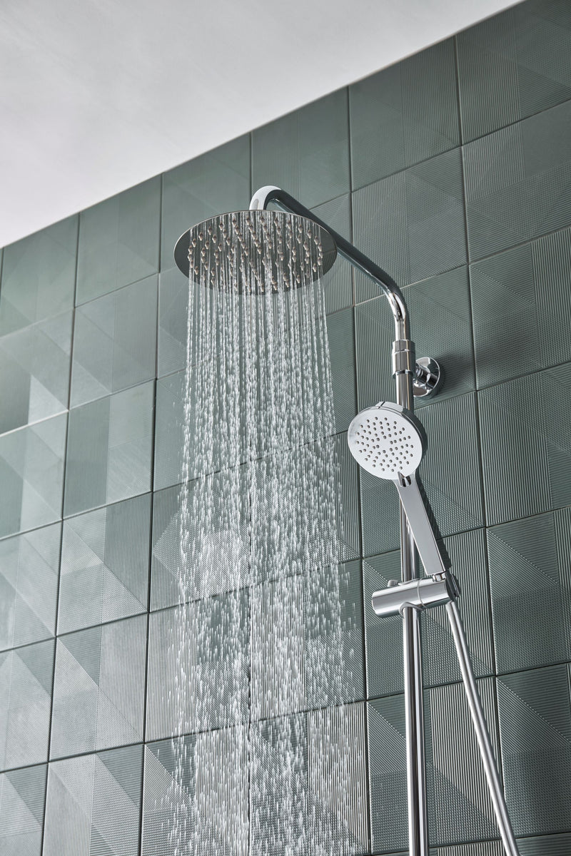 Tavistock Quantum Cool Touch Dual Outlet Bar Shower System - Chrome