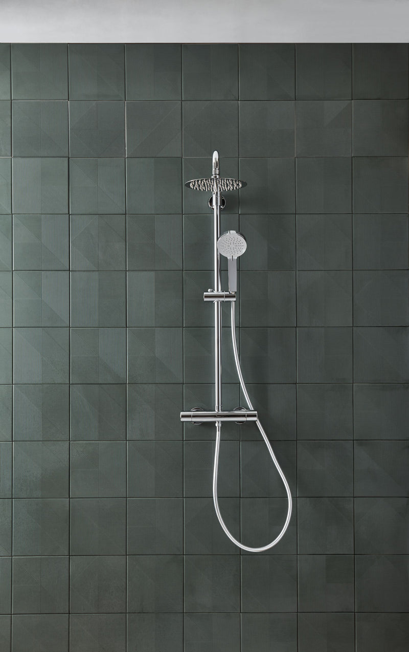 Tavistock Quantum Cool Touch Dual Outlet Bar Shower System - Chrome