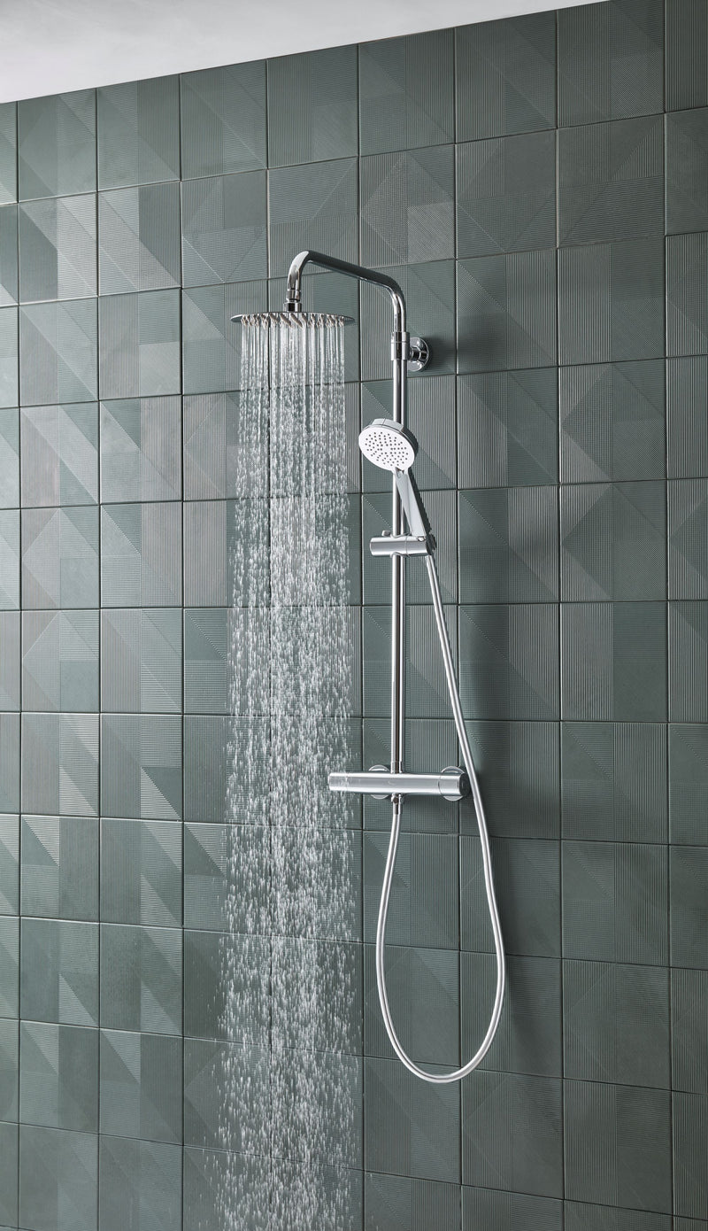 Tavistock Quantum Cool Touch Dual Outlet Bar Shower System - Chrome