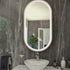 RAK Art Oval Silver LED Mirror