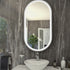 RAK Art Oval Silver LED Mirror